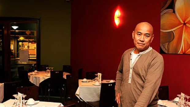 Named and shamed ... restaurant owner Andrew Lum in Satasia, which has operated in Balmain for three decades.