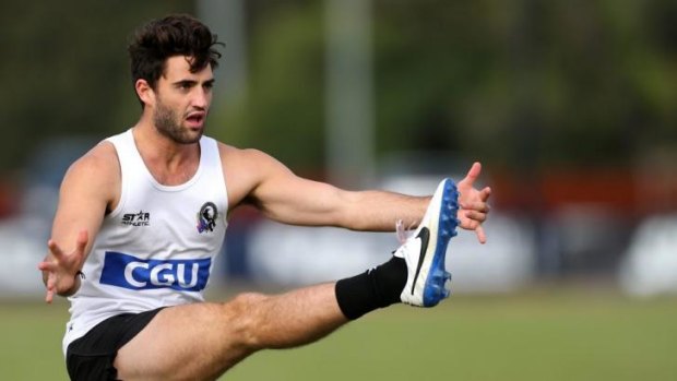 Magpie Alex Fasolo has had a history of foot problems.