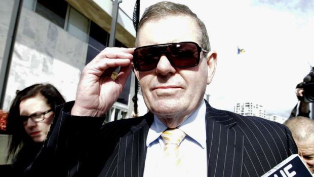 Peter Slipper arrives at the ACT Magistrates Court earlier this year in relation to charges over his use of expenses.