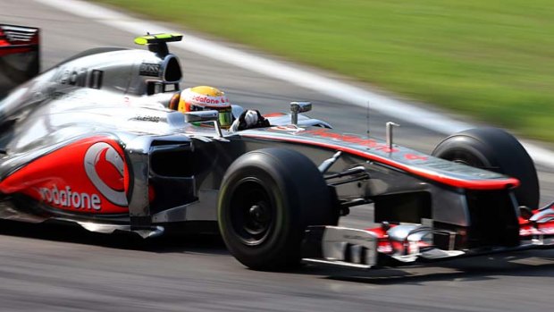 Dominant ... McLaren Mercedes driver Lewis Hamilton.