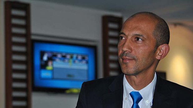 Tennis Australia's CIO Samir Mahir at the AO Club on opening day of the 2012 Australian Open tournament.