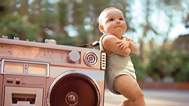 Viral success ... babies are one of the secrets of advertising.