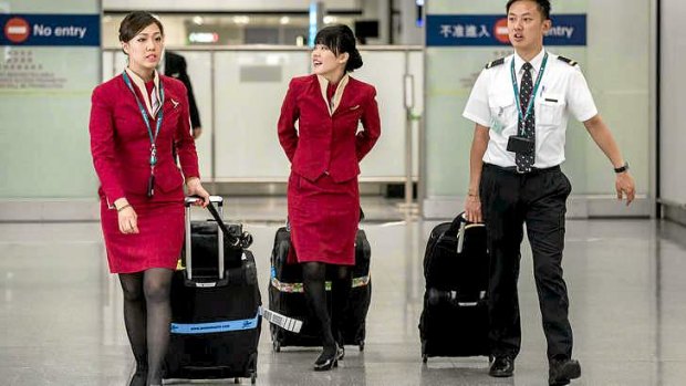 There were calls last year by Cathay Pacific flight attendants to redesign their uniforms because they are too revealing and may provoke sexual harassment.