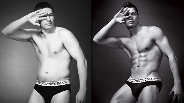 Real men' versus underwear models