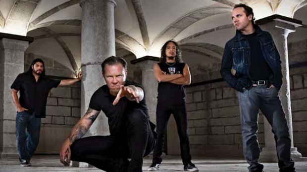 Thundering down under: Heavy metal band Metallica is heading this way.