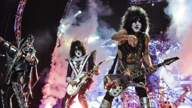 An elaborate, deafening and spectacular show ... Kiss in concert at Allphones Arena.