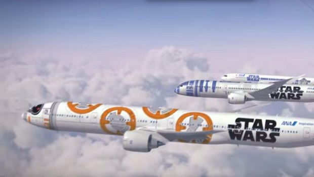 ANA will now have three different Star Wars themed planes.