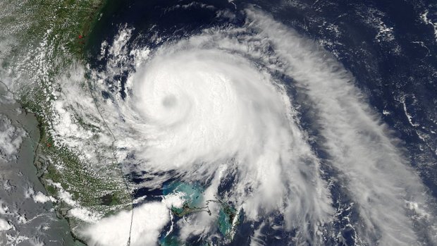 Hurricane Arthur off the Florida coast in July.