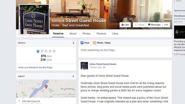 Hotel owner Chris Wagoner posted the apology to the hotel's Facebook page.