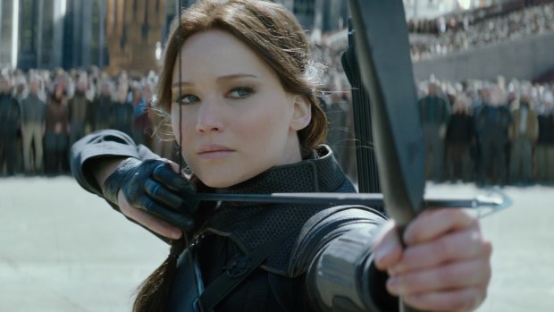 Jennifer Lawrence in <i>The Hunger Games: Mockingjay - Part 2</i>.