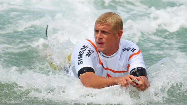 Frustrated: Australia's Mick Fanning.