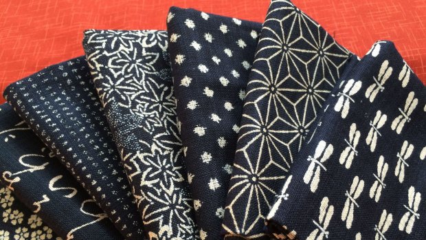 Japanese textiles from Wabi-Sabi Designs.