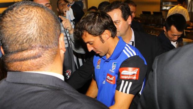 Unveiled ... Alessandro Del Piero at his Sydney FC press conference.