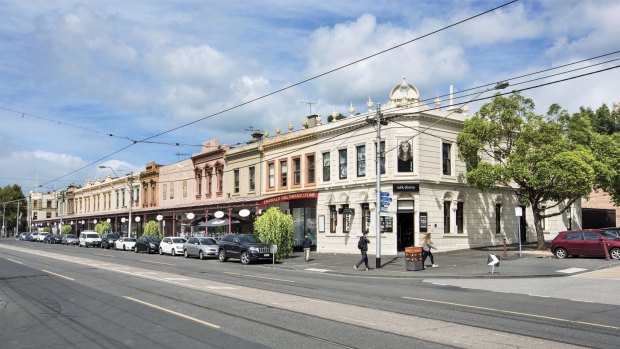 These Victorian terrace shops in South Melbourne are being sold as one title by the honorary consul for Monaco, Andrew Cannon.