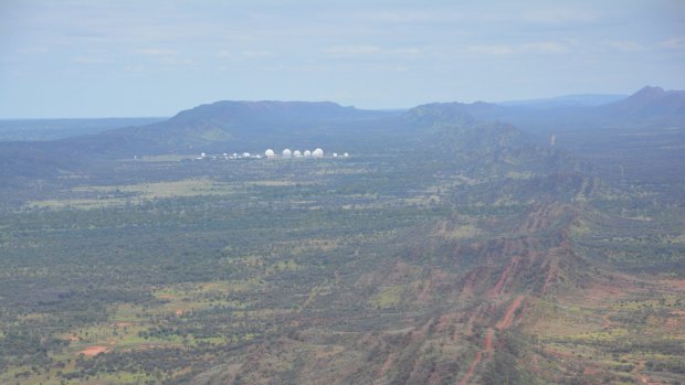 Pine Gap, the spy base in central Australia Photo Credit: Felicity Ruby for Dan Flitton story THE SUNDAY AGE NEWS Pub date 28th February 2016
