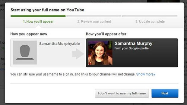 YouTube is beginning to ask users to tie their Google+ profile to their YouTube account.