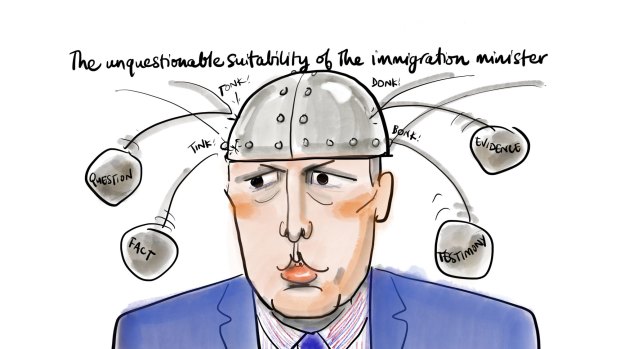 The unquestionable suitability of the immigration minister.  