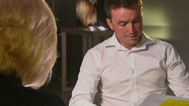 Emotional: James Ashby on <i>60 Minutes</i>.