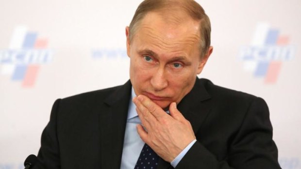 Hmmm... Russian President Vladimir Putin's approval ratings are at historically high levels, now at 85 per cent. 