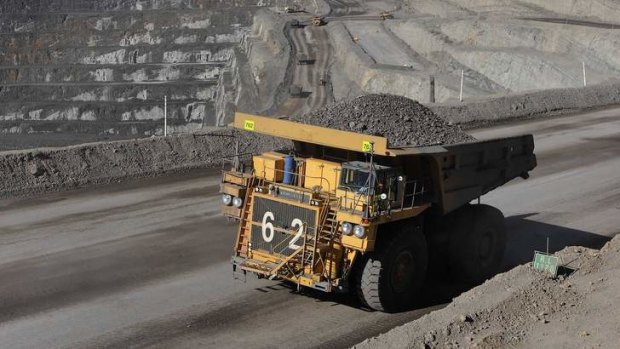 A truck hauling zinc ore in far north Queensland.