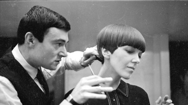A cut above ... Vidal Sassoon with designer Mary Quant in the 1960s.