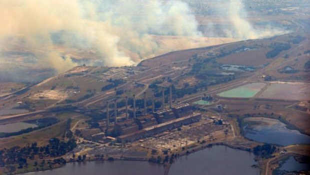 The fires near Hazelwood power station.