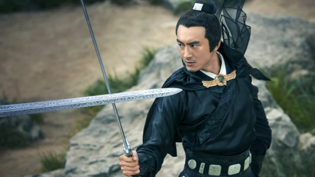 The fresh-faced Gengxin Lin plays the sword master of the title
