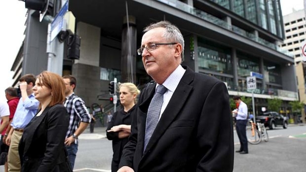 Wivenhoe Dam engineer Robert Ayre during the Queensland Floods Commission of Inquiry.