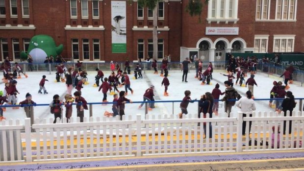 This year, the Winterland ice rink is 50 per cent bigger.