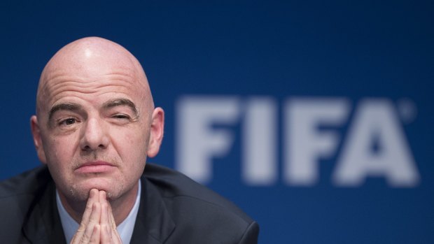 Scrutiny: FIFA president Gianni Infantino has been accused of stopping reform in the organisation.