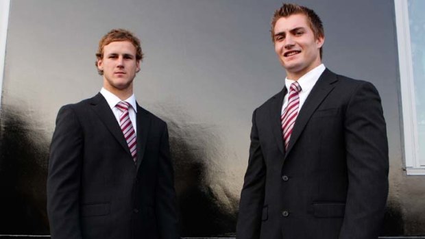 Star duo &#8230; Manly are hopeful Kieran Foran, right, will follow the lead of his halves partner, Daly Cherry-Evans, and re-sign with the club.