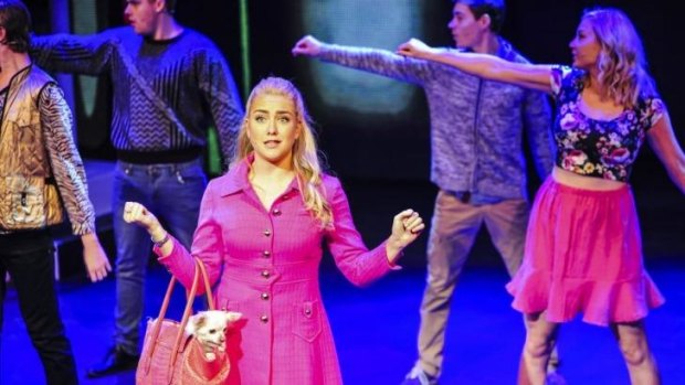 Dazzling: Legally Blonde - the Musical with Mikayla Williams (front, in pink) as Elle Wood in the lead role.