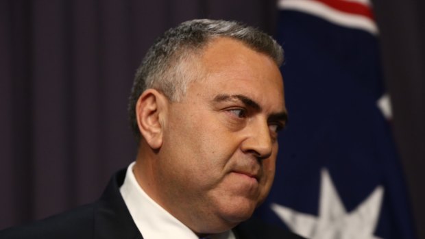 Treasurer Joe Hockey responds to Malcolm Turnbull's leadership challenge on Monday.