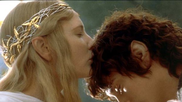 Cate Blanchett and Elijah Wood in The Lord of the Rings.