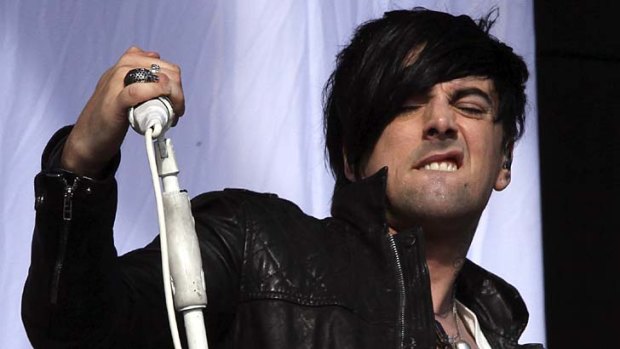 On trial: British musician Ian Watkins, lead singer of Lostprophets.