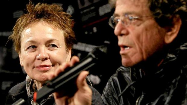 Laurie Anderson and Lou Reed on a visit to Sydney in 2010.