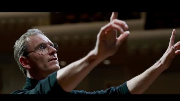 Michael Fassbender as Steve Jobs in the Universal film.