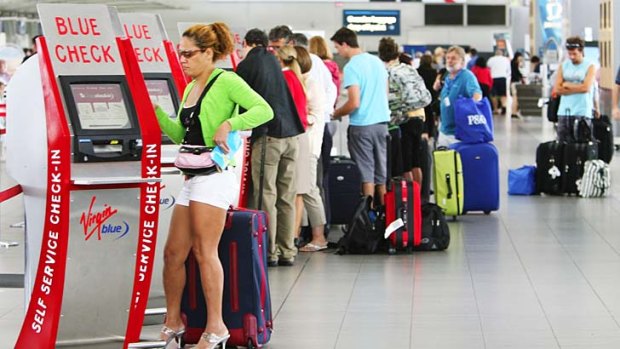 Virgin, Qantas and Jetstar have had check-in kiosks for years. Tigerair will shortly be introducing them.