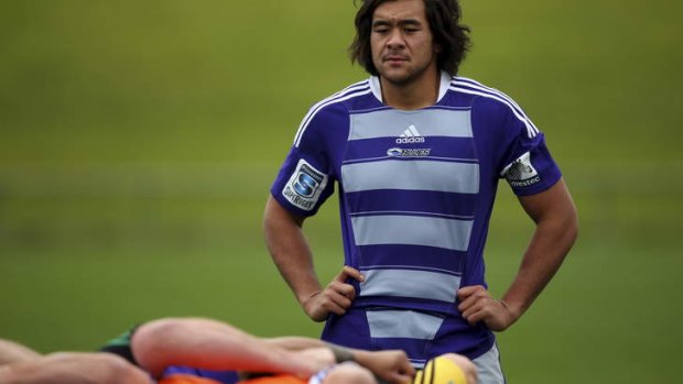 Rookie replacement: Steven Luatua has played just 10 minutes of Test rugby.