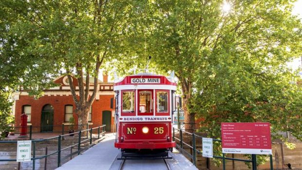 All aboard: See the sights on board a vintage tram.