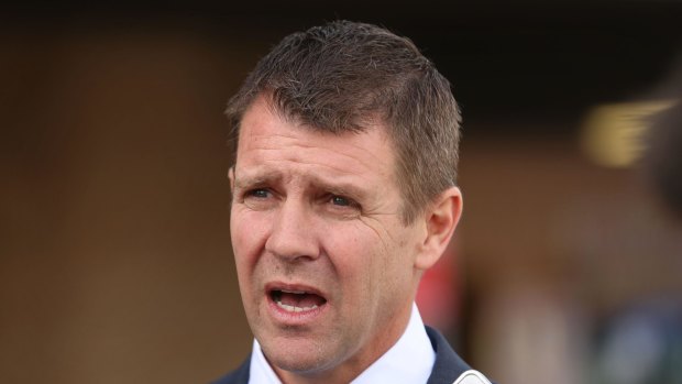 Pushing election funding reform: Mike Baird.