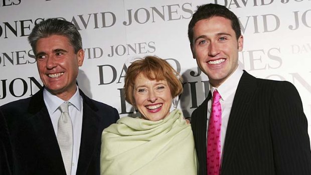 Strong bloodline: Gai Waterhouse with husband Robbie and son Tom, both high-profile bookmakers.