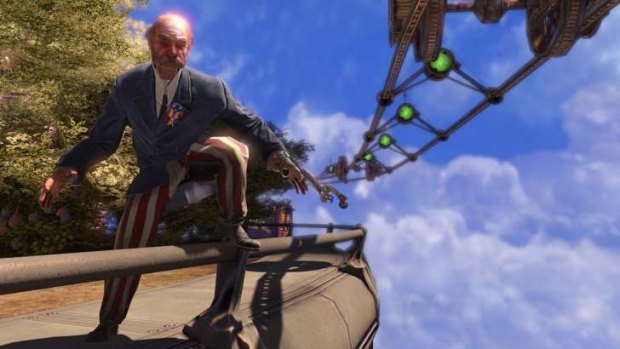 Remarkably, the Bioshock infinite team has made the dizzying Skyrails work well as a game element.