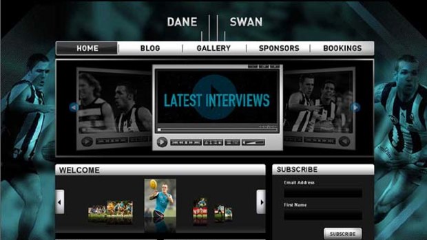 Dane Swan launches into cyberspace.