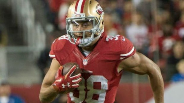 In action: Jarryd Hayne is trying to get back on the field for the 49ers.