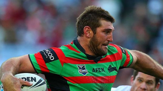 Spurned Queensland Origin forward Dave Taylor scored the opening try for the Rabbitohs.
