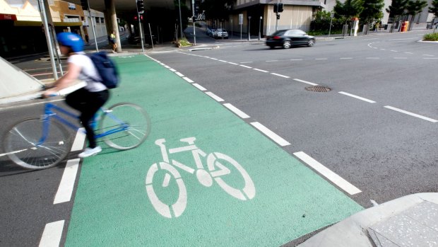 The state government has stalled construction of CBD bike lanes.