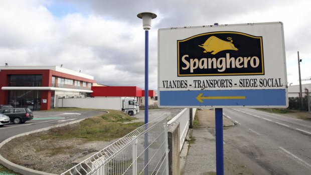 French meat supplier Spanghero in Castelnaudary, southern France.