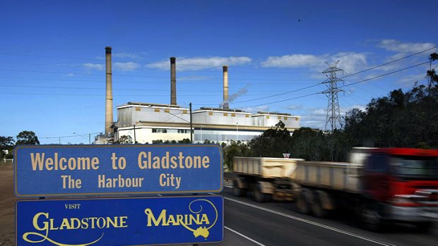 Gladstone Harbour is a major port for natural resource exports.