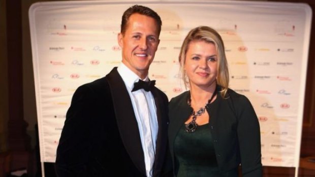 Before the accident: Michael Schumacher and his wife, Corinna, in 2012.